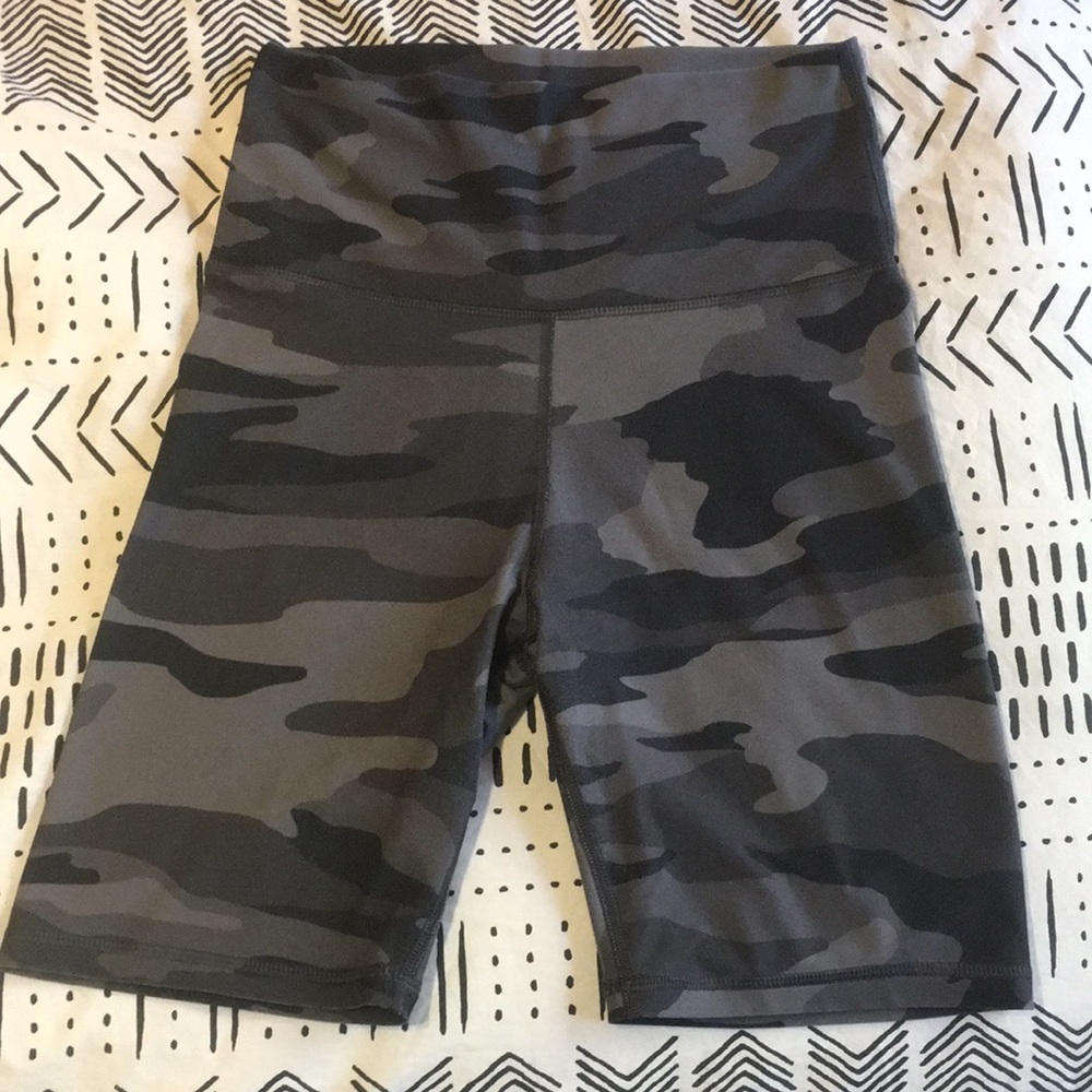 Black Camo Bike Shorts